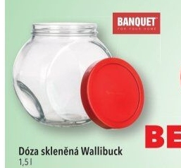 Skleněná dóza Banquet