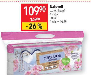 Toaletní papír 4vrstvý Natuvell