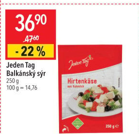 Balkánský sýr Jeden Tag