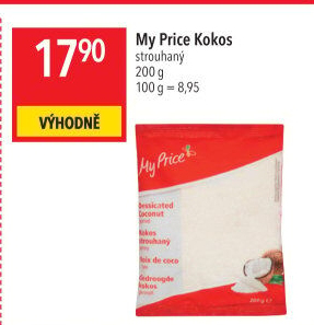 Kokos strouhaný My Price