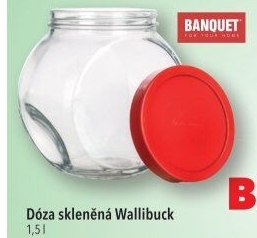 Skleněná dóza Banquet