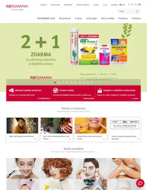 akční leták ROSSMANN drogerie 10.1.2024-16.1.2024