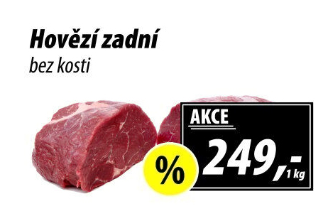 Hovězí zadní bez kosti