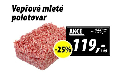 Maso mleté vepřové