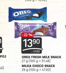 Fresh Milk snack Oreo