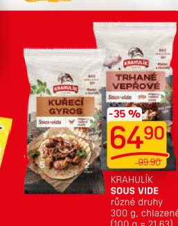 Hotová jídla Sous vide Krahulík
