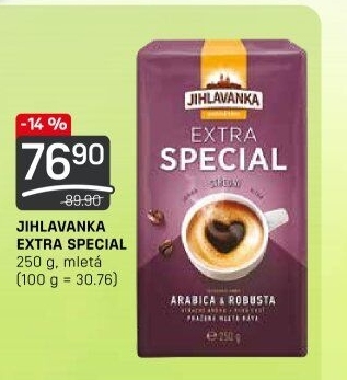 Mletá káva extra speciál Jihlavanka