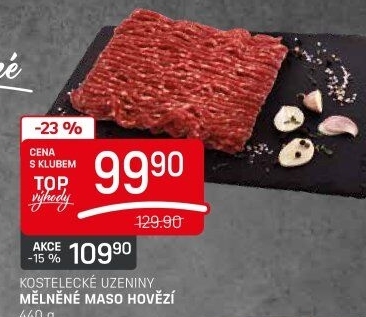 Mleté maso hovězí Kostelecké uzeniny