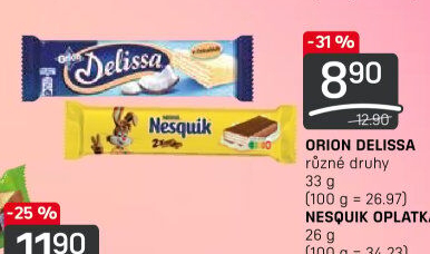 Oplatky celomáčené Delissa Orion