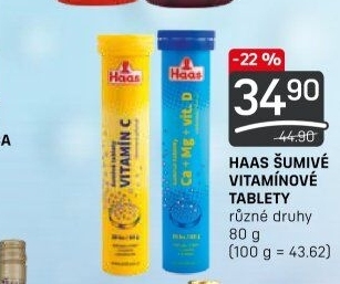 Šumivé tablety Haas