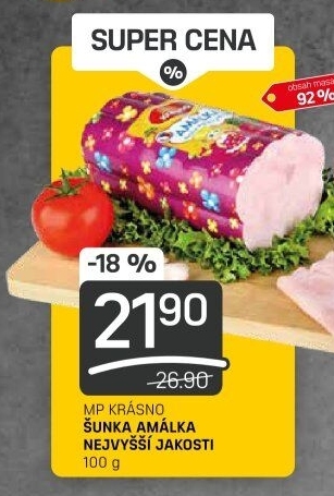 Šunka Amálka nejvyšší jakosti Krásno