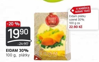 Sýr Eidam 30% Dobrý Výběr