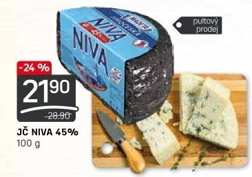 Sýr Niva Jihočeská 45% Madeta