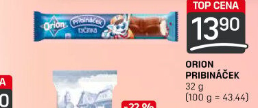 Tyčinka čokoládová Pribináček Orion
