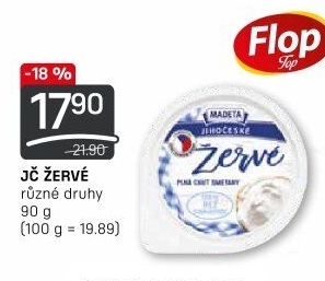 Žervé Jihočeské Madeta