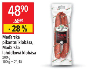 Maďarská klobása pikantní Csabahús