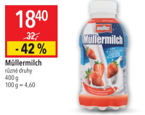Nápoj mléčný Müllermilch Müller
