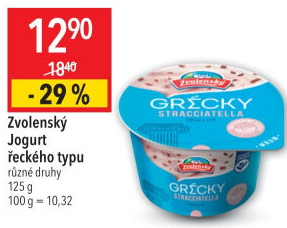 Ochucený jogurt řeckého typu Zvolenský