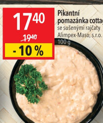 Pomazánka Cottage pikantní