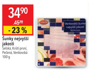 Šunka venkovská nejvyšší jakosti LE&amp