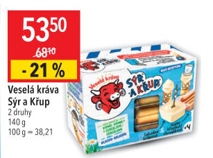 Sýr a křup Veselá kráva