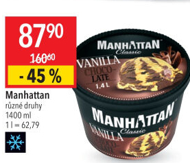Zmrzlina v kelímku Manhattan Nestlé