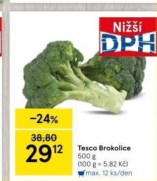 Brokolice Tesco