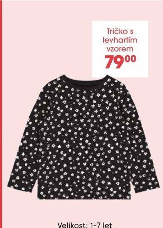 Dívčí tričko s dlouhým rukávem