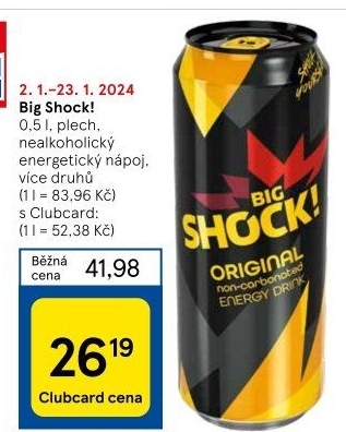 Energetický nápoj Big Shock