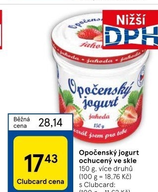 Jogurt ochucený Opočenský Bohemilk