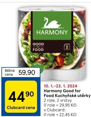 Kuchyňské utěrky 2vrstvé Good for Food Harmony