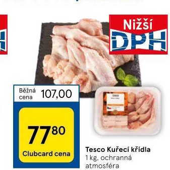 Kuřecí křídla Tesco
