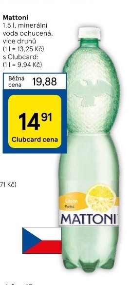 Ochucená voda Mattoni