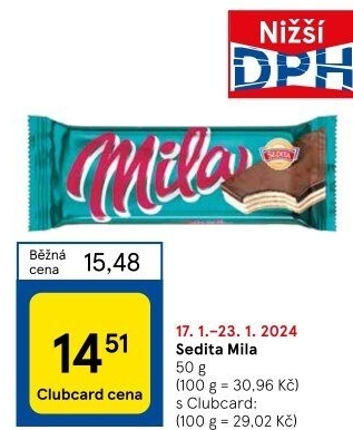 Oplatky Mila Sedita