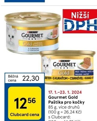 Paštika pro kočky Gold Gourmet Purina