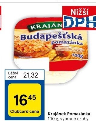 Pomazánky Krajánek