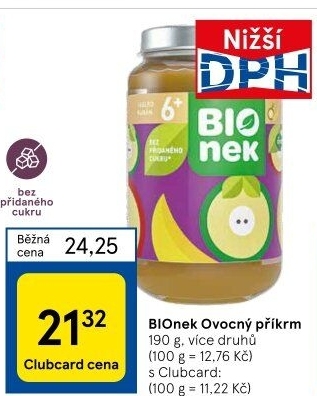 Přesnídávka ovocná Bionek