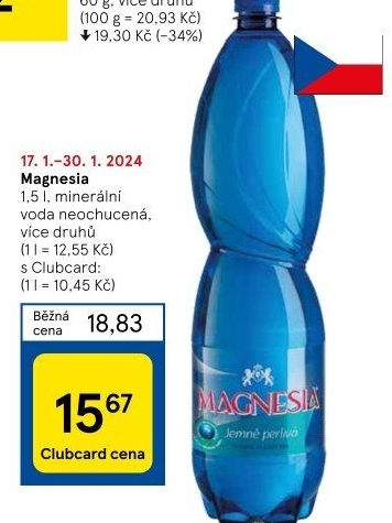 Přírodní voda Magnesia