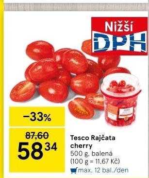 Rajčata cherry Tesco