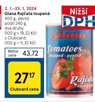 Rajčata loupaná Giana