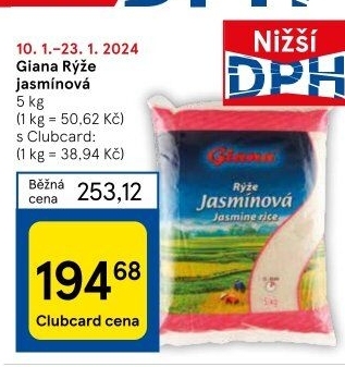 Rýže jasmínová Giana