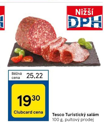 Salám turistický Tesco