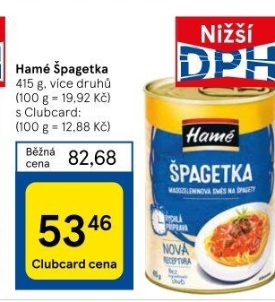 Špagetka Hamé