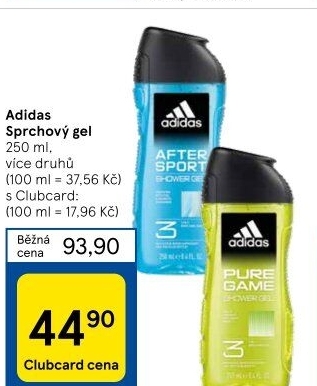 Sprchový gel Adidas