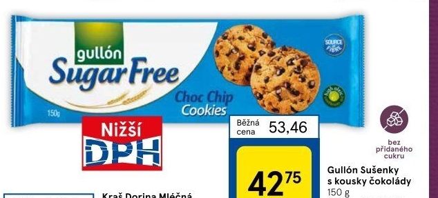 Sušenky bez cukru Sugar Free Gullón