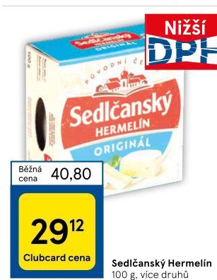 Sýr Hermelín Sedlčanský