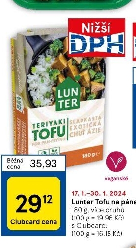 Tofu na pánev Lunter