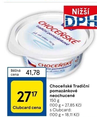 Tradiční pomazánkové Choceňské
