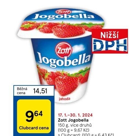 Jogurt Jogobella Zott