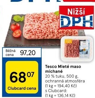 Mleté maso mix Tesco